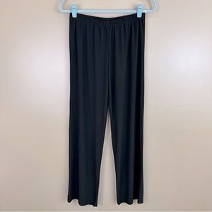 Antthony Black Slinky Elastic Waistband Pull On Pants Medium Capsule Office Goth